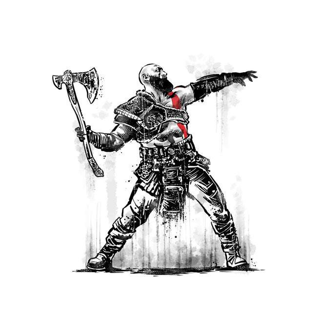 God Throwing Axe-womens v-neck tee-zascanauta