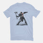 God Throwing Axe-womens fitted tee-zascanauta