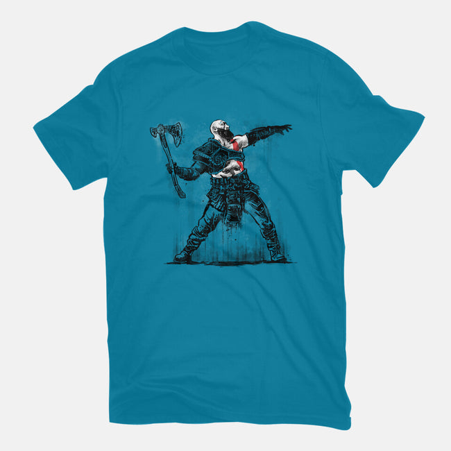 God Throwing Axe-womens fitted tee-zascanauta