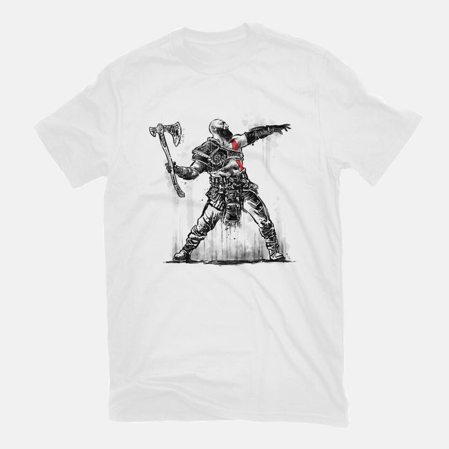 God Throwing Axe-womens fitted tee-zascanauta
