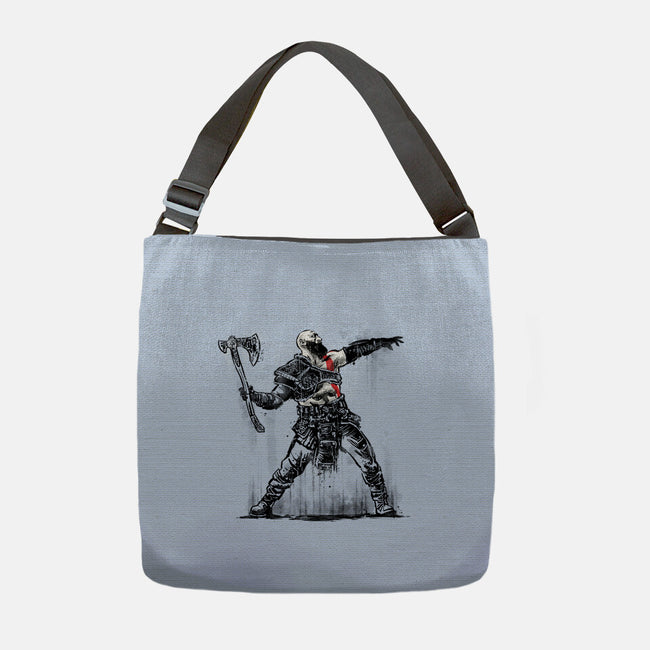 God Throwing Axe-none adjustable tote bag-zascanauta