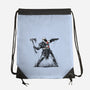 God Throwing Axe-none drawstring bag-zascanauta