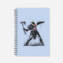 God Throwing Axe-none dot grid notebook-zascanauta