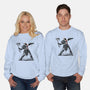 God Throwing Axe-unisex crew neck sweatshirt-zascanauta