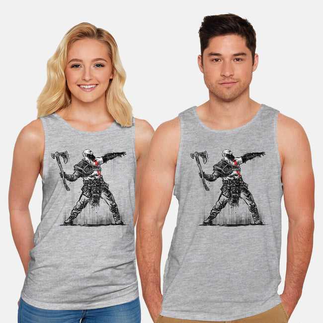 God Throwing Axe-unisex basic tank-zascanauta