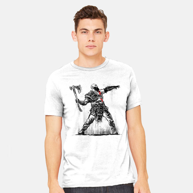 God Throwing Axe-mens heavyweight tee-zascanauta