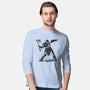 God Throwing Axe-mens long sleeved tee-zascanauta