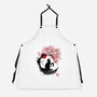 Sakura Cat Sumi-e-unisex kitchen apron-DrMonekers