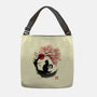 Sakura Cat Sumi-e-none adjustable tote bag-DrMonekers