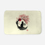 Sakura Cat Sumi-e-none memory foam bath mat-DrMonekers