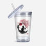 Sakura Cat Sumi-e-none acrylic tumbler drinkware-DrMonekers