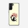 Sakura Cat Sumi-e-samsung snap phone case-DrMonekers