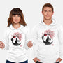 Sakura Cat Sumi-e-unisex pullover sweatshirt-DrMonekers