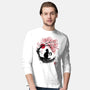 Sakura Cat Sumi-e-mens long sleeved tee-DrMonekers