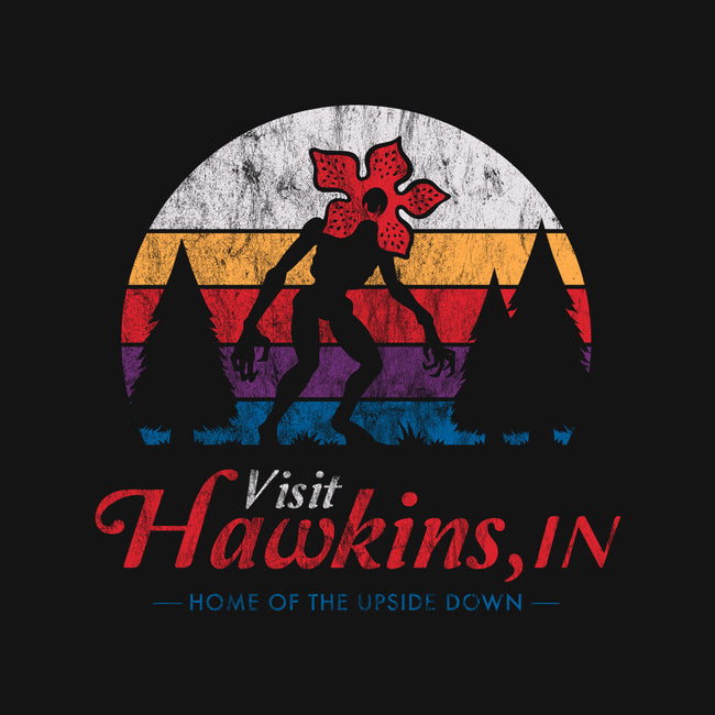 Home Of The Upside Down-womens basic tee-Nemons