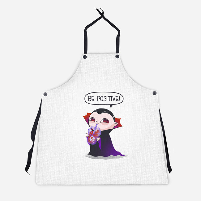 Be Positive-unisex kitchen apron-ricolaa