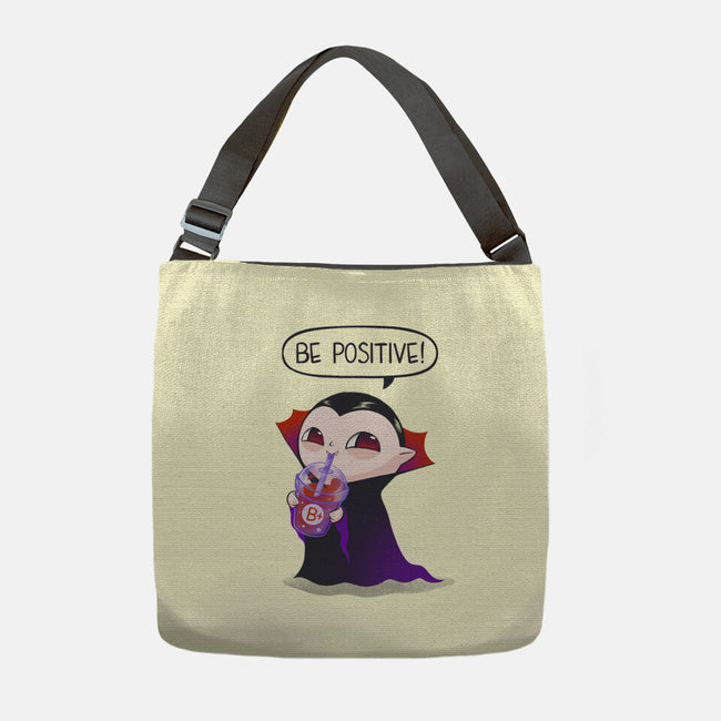 Be Positive-none adjustable tote bag-ricolaa