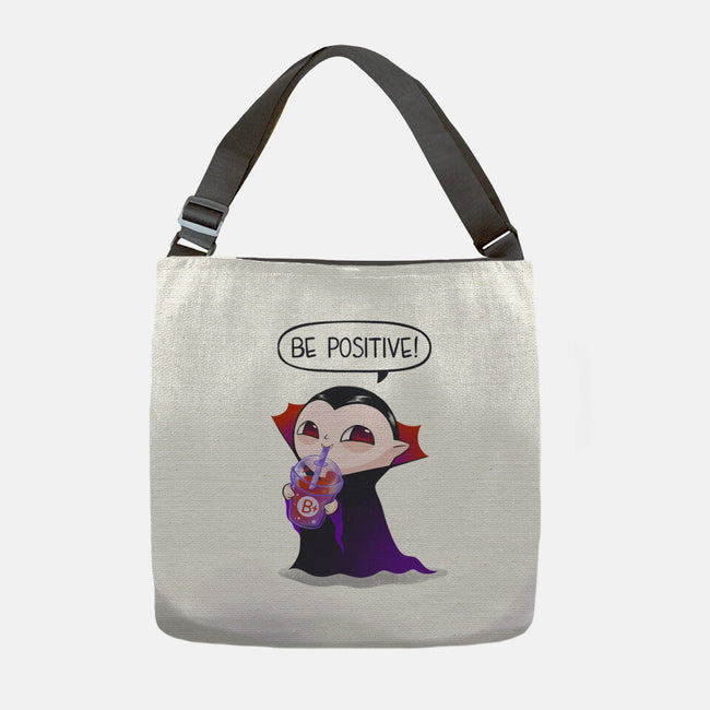Be Positive-none adjustable tote bag-ricolaa