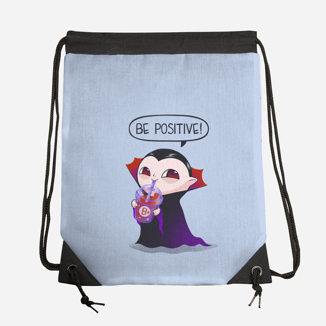 Be Positive-none drawstring bag-ricolaa