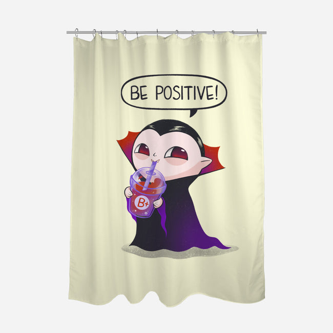 Be Positive-none polyester shower curtain-ricolaa