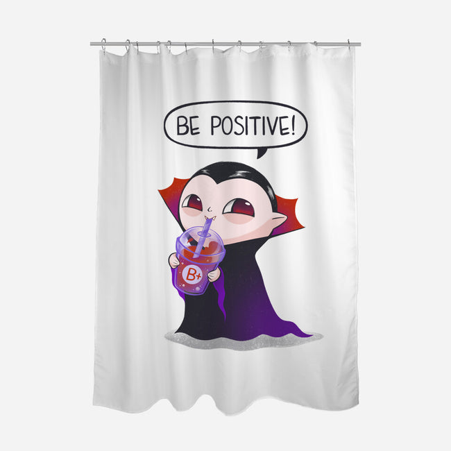 Be Positive-none polyester shower curtain-ricolaa