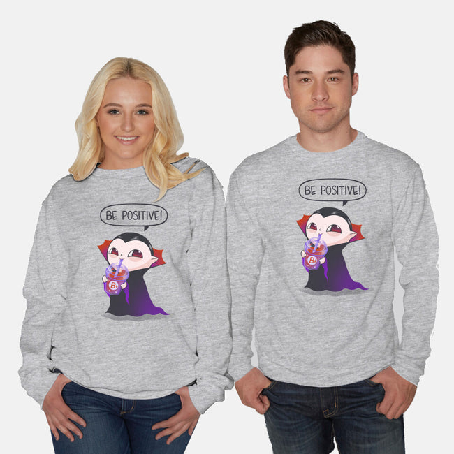 Be Positive-unisex crew neck sweatshirt-ricolaa