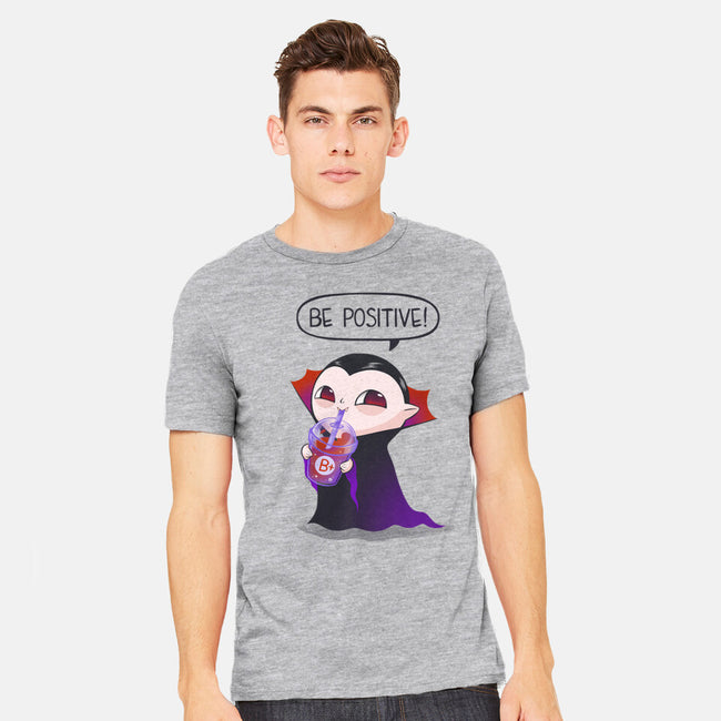 Be Positive-mens heavyweight tee-ricolaa