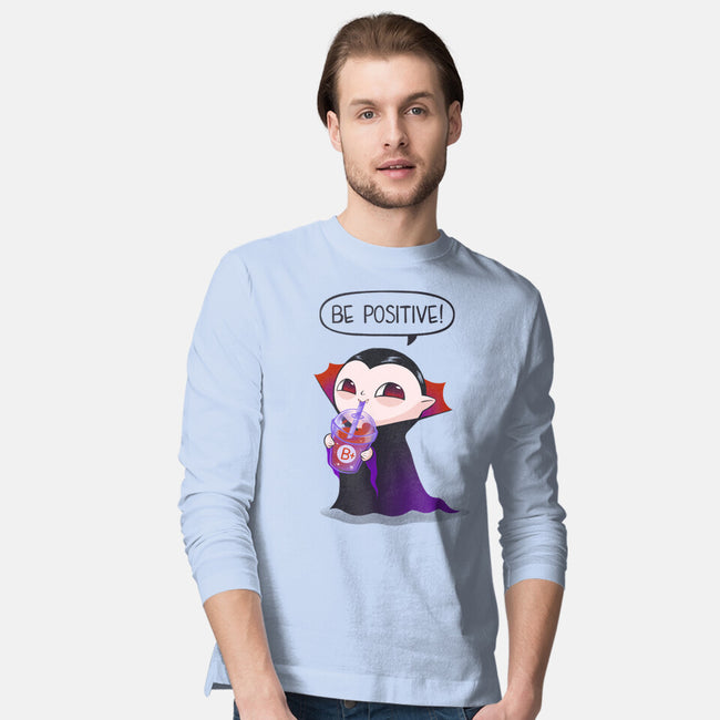 Be Positive-mens long sleeved tee-ricolaa