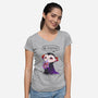 Be Positive-womens v-neck tee-ricolaa