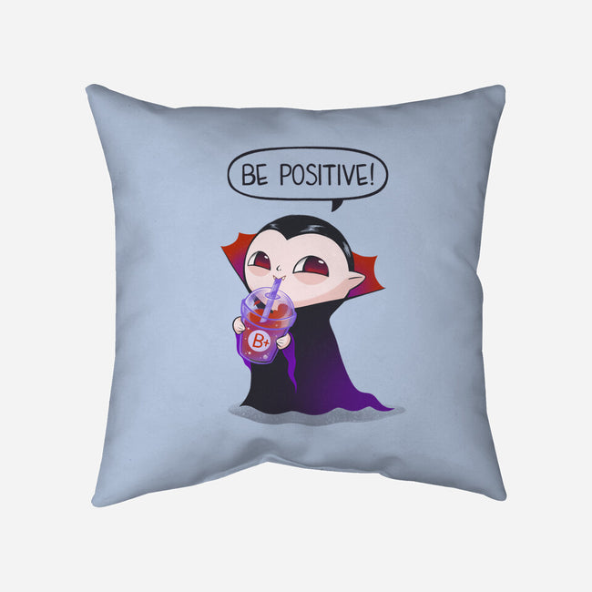 Be Positive-none removable cover w insert throw pillow-ricolaa