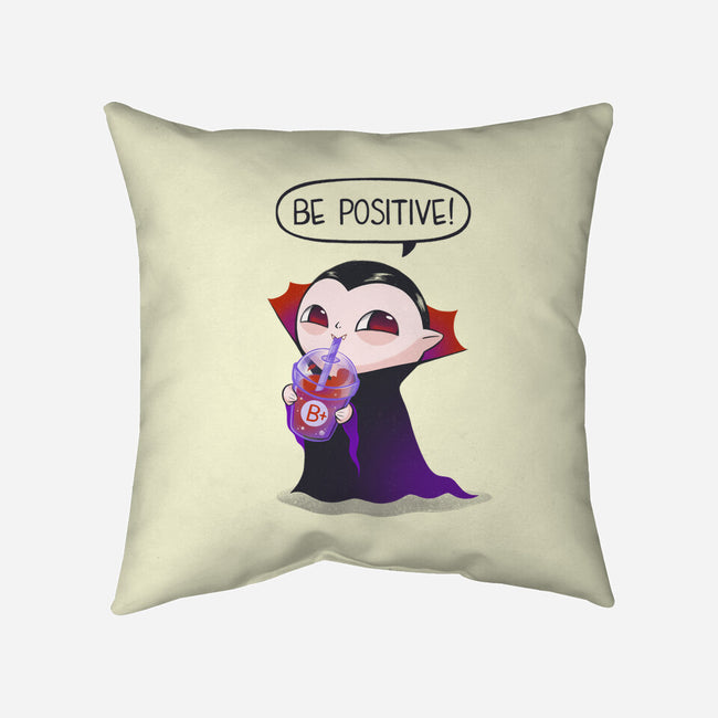 Be Positive-none removable cover w insert throw pillow-ricolaa