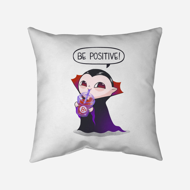 Be Positive-none removable cover w insert throw pillow-ricolaa