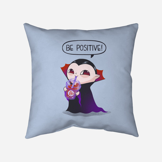 Be Positive-none removable cover throw pillow-ricolaa