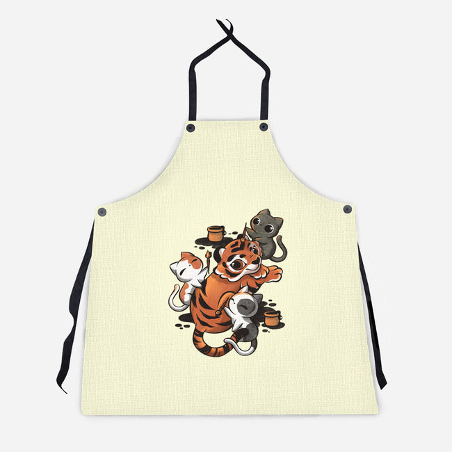 Tiger Tattoo-unisex kitchen apron-ricolaa