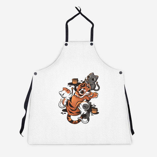 Tiger Tattoo-unisex kitchen apron-ricolaa