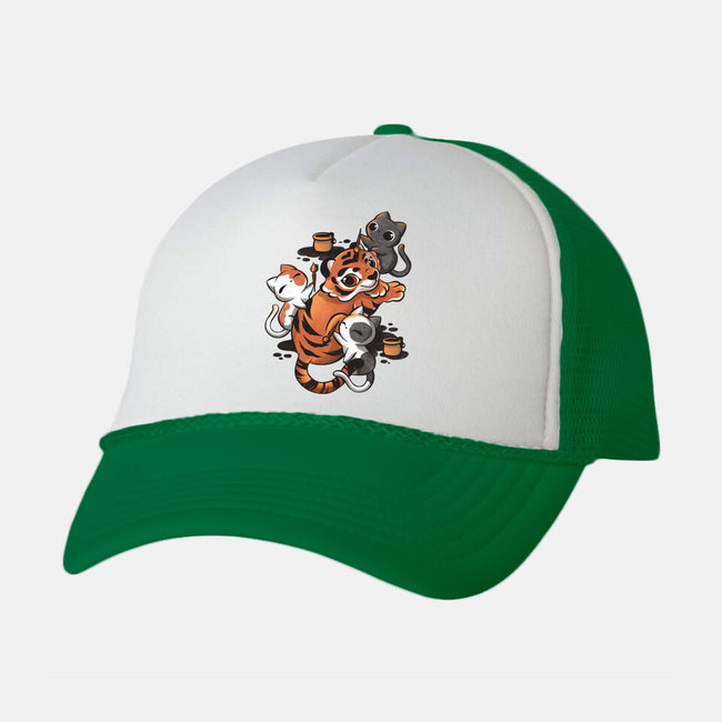 Tiger Tattoo-unisex trucker hat-ricolaa