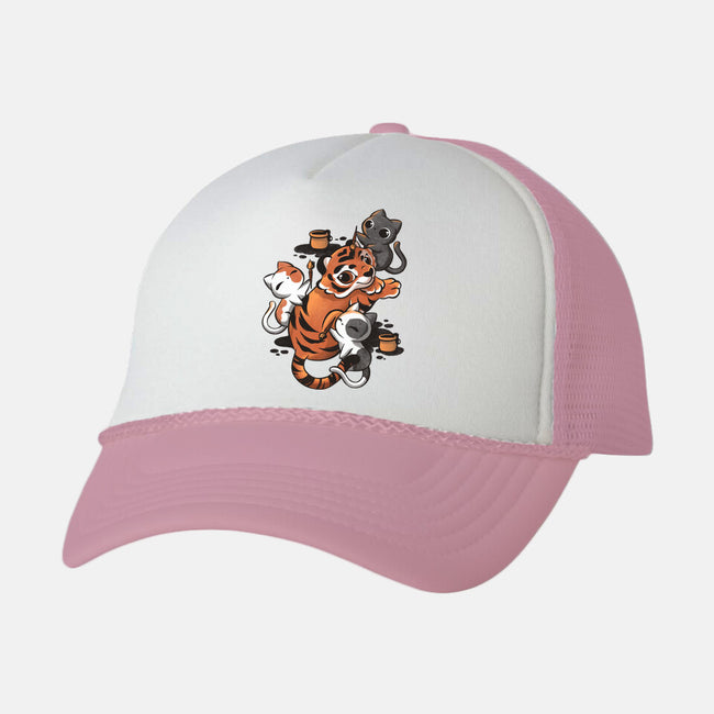 Tiger Tattoo-unisex trucker hat-ricolaa