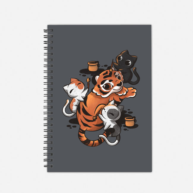 Tiger Tattoo-none dot grid notebook-ricolaa