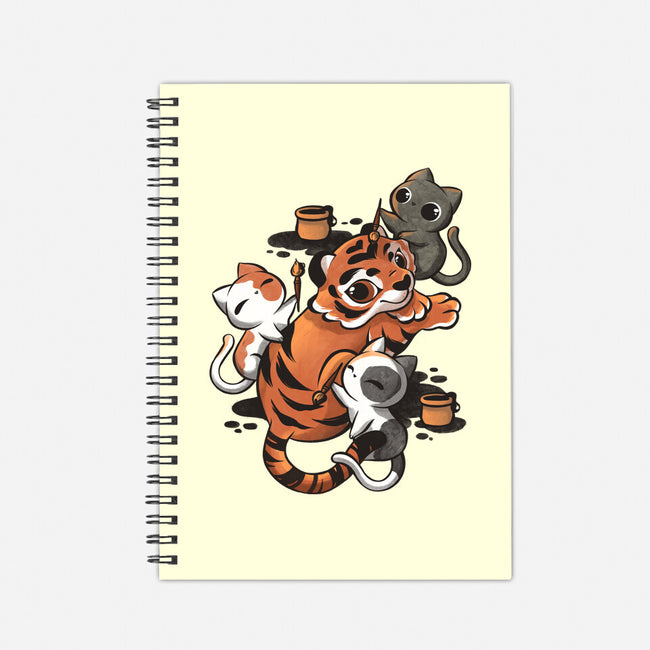 Tiger Tattoo-none dot grid notebook-ricolaa