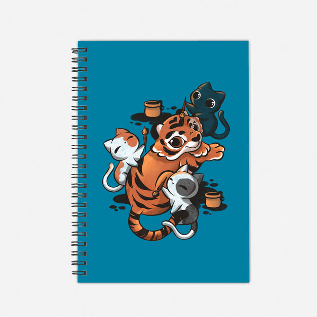 Tiger Tattoo-none dot grid notebook-ricolaa
