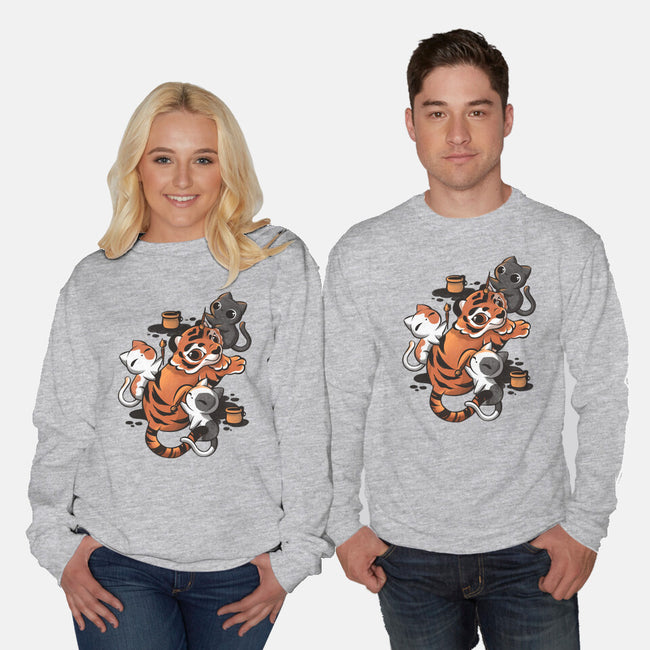 Tiger Tattoo-unisex crew neck sweatshirt-ricolaa