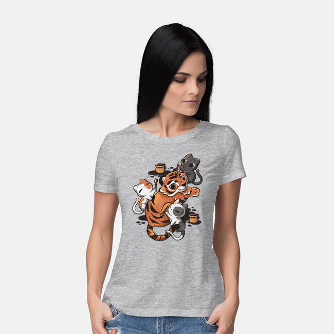 Tiger Tattoo-womens basic tee-ricolaa