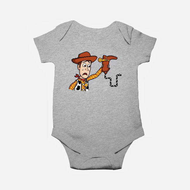 Snake In A Boot-baby basic onesie-Raffiti