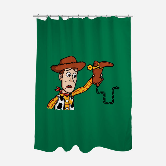 Snake In A Boot-none polyester shower curtain-Raffiti