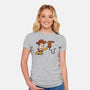 Snake In A Boot-womens fitted tee-Raffiti
