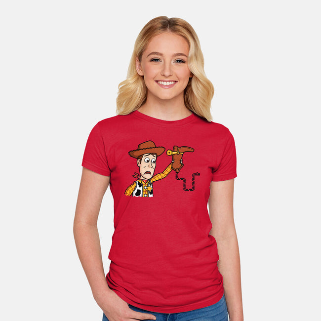 Snake In A Boot-womens fitted tee-Raffiti