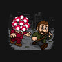 Evil Mushroom-womens off shoulder sweatshirt-Raffiti