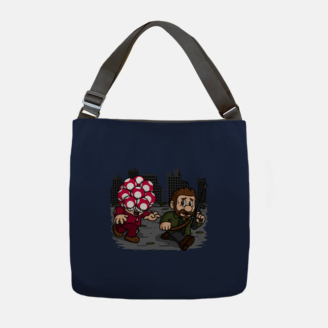 Evil Mushroom-none adjustable tote bag-Raffiti