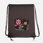 Evil Mushroom-none drawstring bag-Raffiti