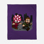 Evil Mushroom-none fleece blanket-Raffiti